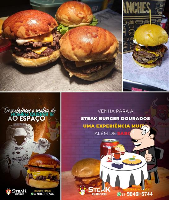 Peça um hambúrguer no Steak Burger Dourados