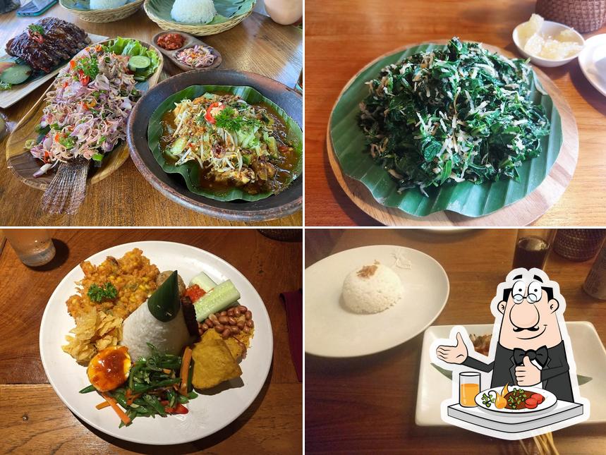 Warung Ucok traditional Indonesian food in a cozy restaurant setting