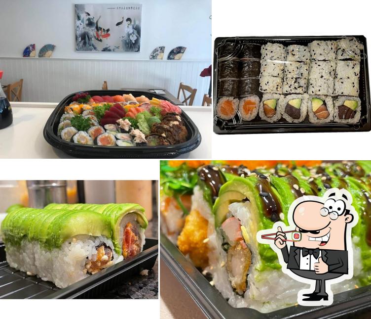 Prueba uno de sus distintos tipos de sushi