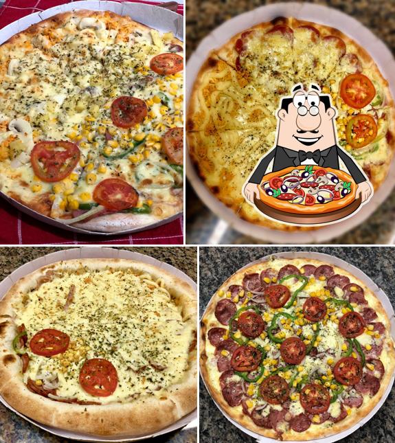 Escolha pizza no Pizzaria 4 Sabores