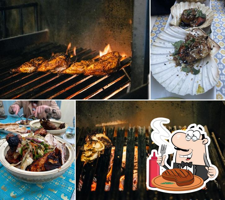 Order meat dishes at Baroque - Lyme Regis
