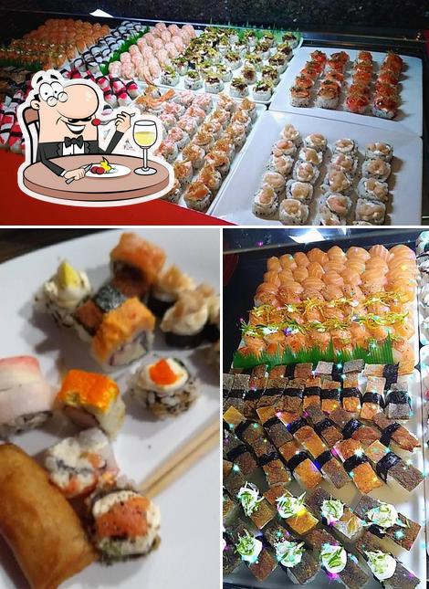 Comida em Siri Oriental Sushi