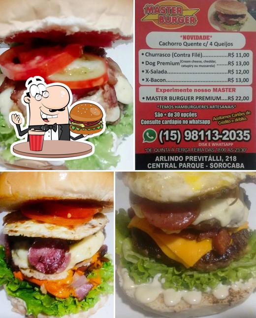 Os hambúrgueres do Master Burger irão satisfazer uma variedade de gostos