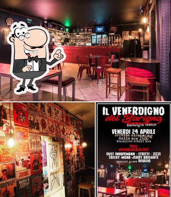 Dai un'occhiata agli interni di Barigno Street Bar