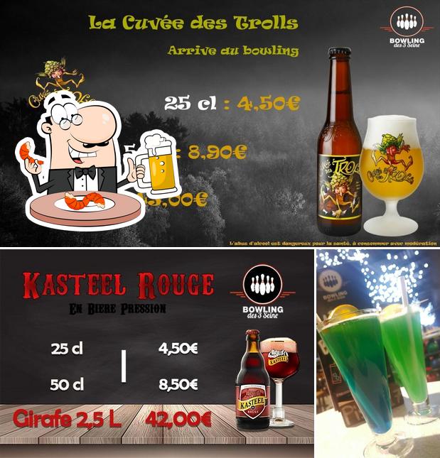 Vous pouvez prendre un verre de bière blonde ou brune