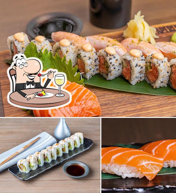 Еда в "Paperfish Sushi"