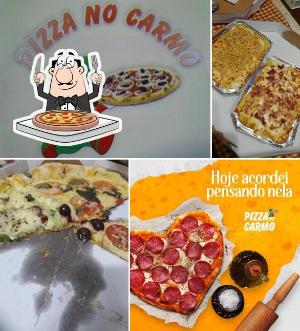 Escolha pizza no Pizza no Carmo