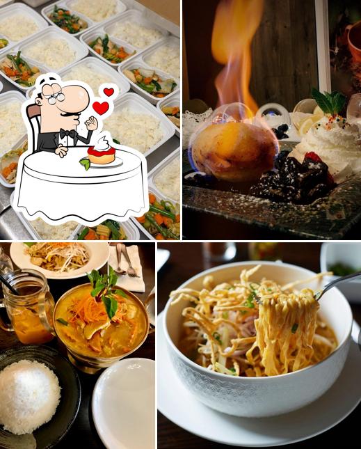 No olvides probar uno de los postres de RaCha Thai Cuisine