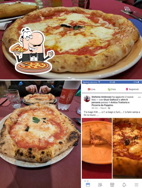 A Antica Trattoria e Pizzeria da Peppino, puoi prenderti una bella pizza
