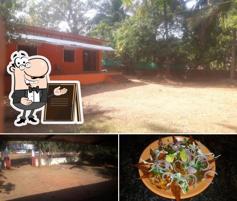 This is the photo showing exterior and food at Captain cook- KA-47 Bar And Restaurant
