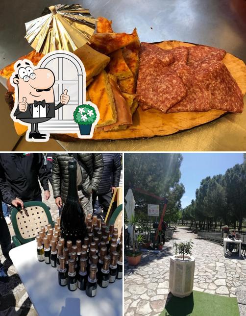 La foto di esterno e la carne da Garden
