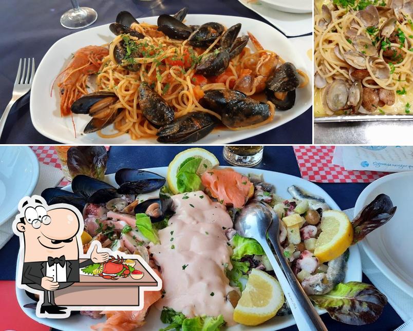 Ordina tra i molti pasti di mare proposti a Jamel Spaghetteria Ristorante Caffetteria