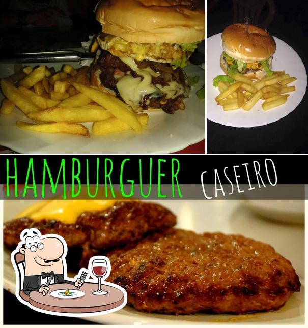 Comida em Beach Burguer