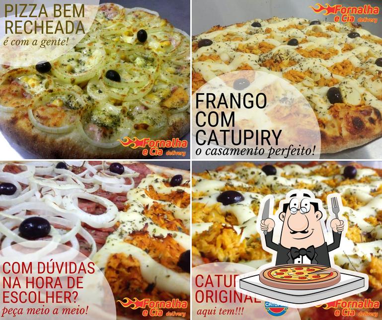 Experimente pizza no Fornalha e Cia Americana