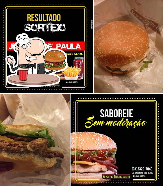 Peça um hambúrguer no Hard Burger