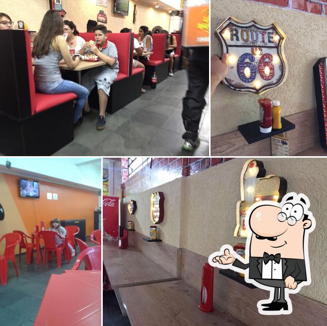 O interior do Lezão Burguer