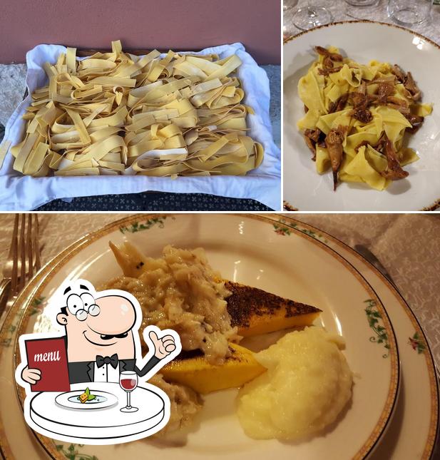 Cibo al Trattoria Villa Bonin