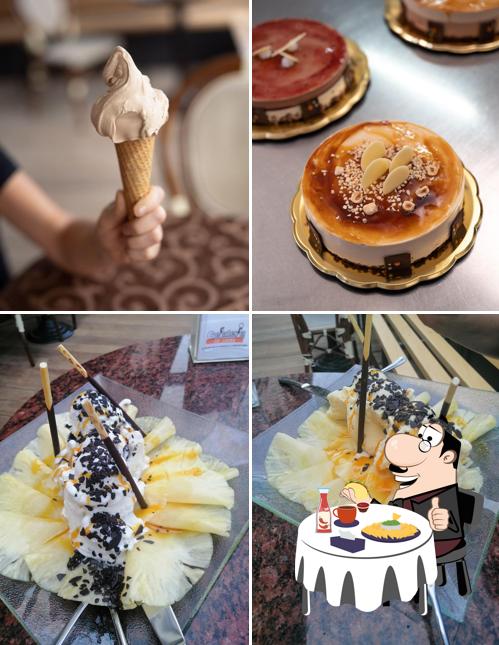 Piatto di formaggi al Gelateria da Laura