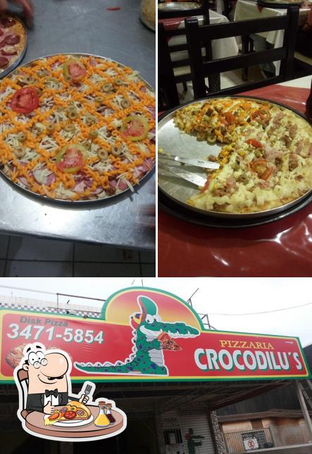 Experimente pizza no Crocodilu's Pizzaria