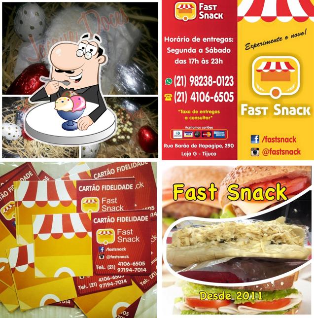 Fast Snack serve uma variedade de pratos doces