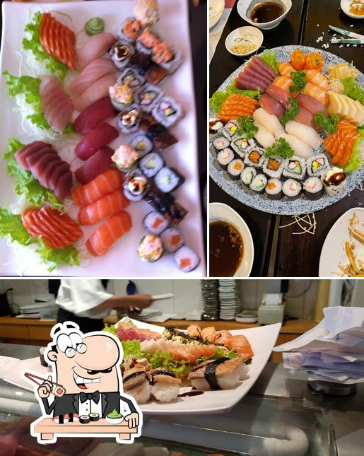 Peça diversas opções de sushi