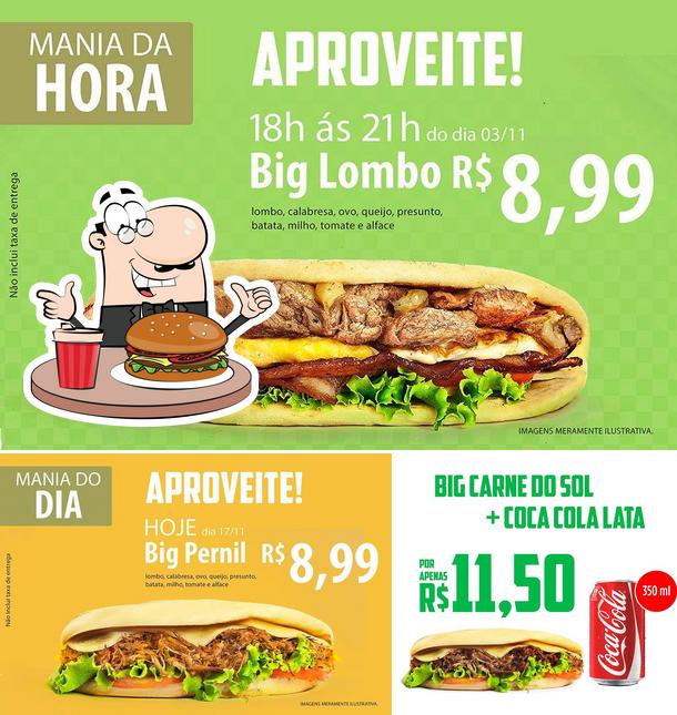 Peça um hambúrguer no MANIA PAPÃO