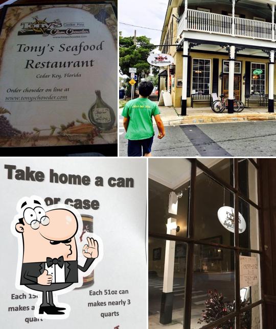 Menu of Tony's Restaurant, Cedar Key, 597 2nd St reviews and ratings