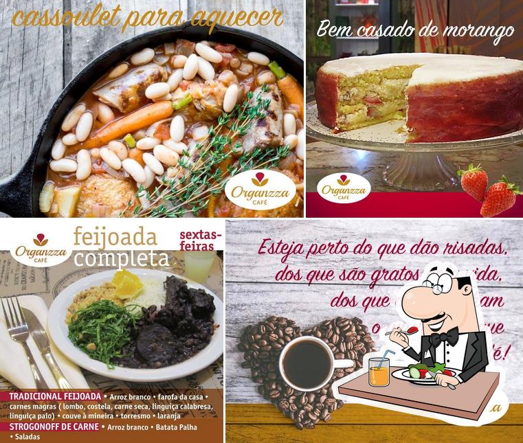 Comida em Organzza Café