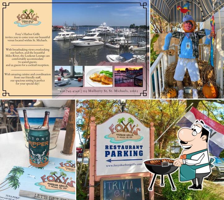 Foxy's Harbor Grille in Saint Michaels Restaurant menu and reviews