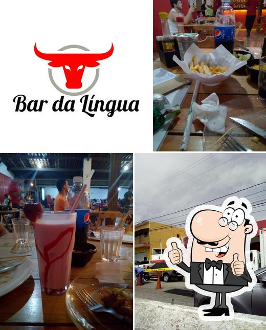 See this pic of Bar da Língua