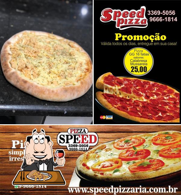 Escolha pizza no Speed Pizza