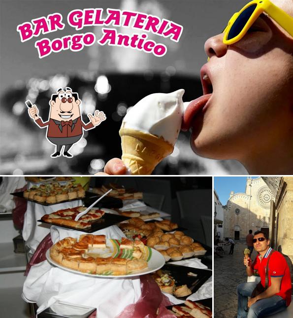 Platti al Gelateria Borgo Antico