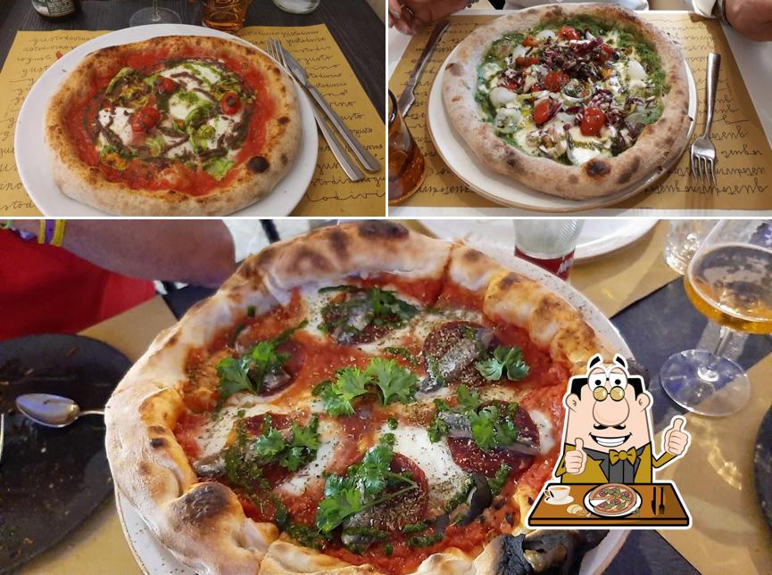 A Gusto Divino, puoi provare una bella pizza