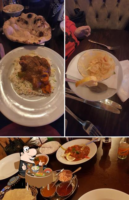 Food at Vevas Indian Restaurant