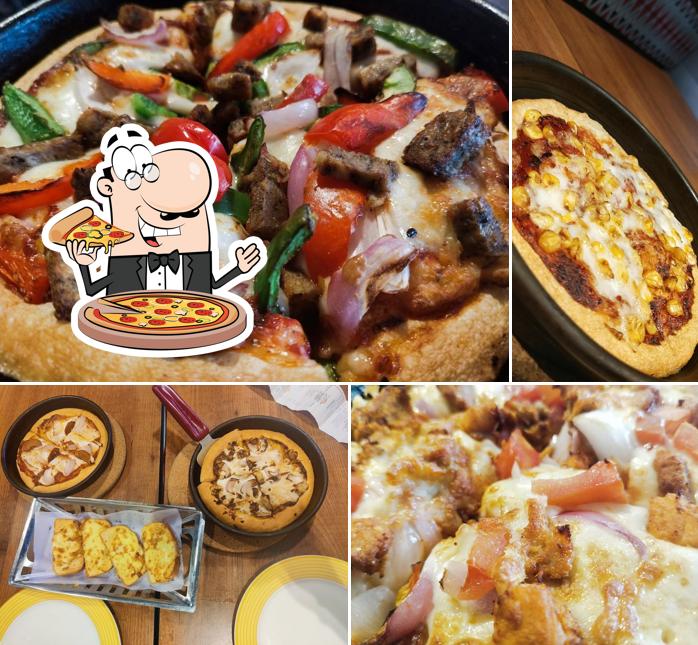 Order various types of pizza