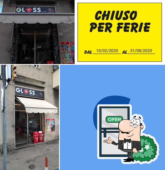 Gli esterni di Glos Caffé