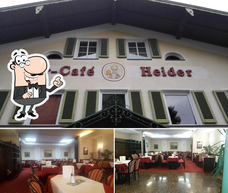 Die Inneneinrichtung von Cafe Heider