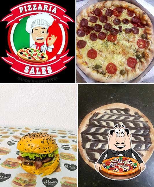 Escolha pizza no Pizzaria Sales