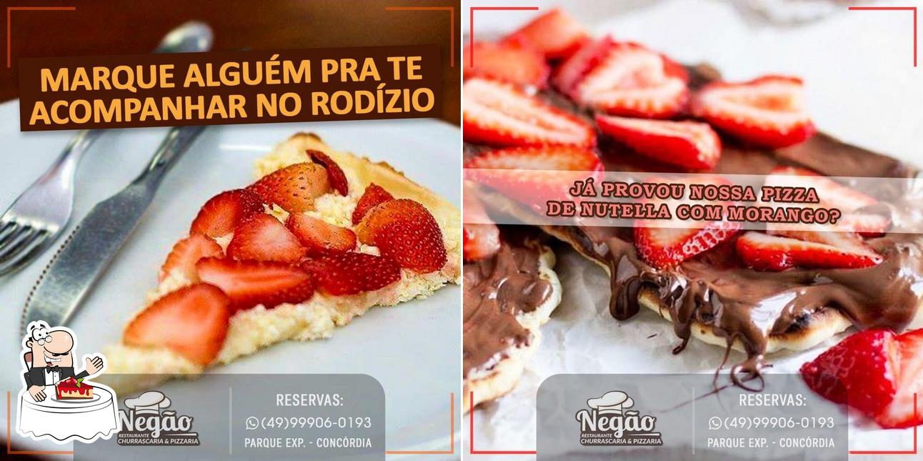 Restaurante, Churrascaria e Pizzaria do Negão provides a range of sweet dishes