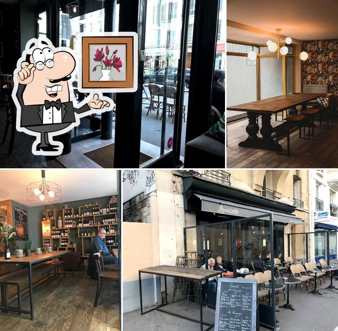 L'intérieur de Louisette bar à grignoter Paris 14ème