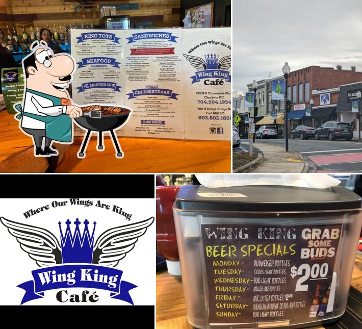 Wing King Cafe Fort Mill SC, 200 N Dobys Bridge Rd 164 in Fort Mill