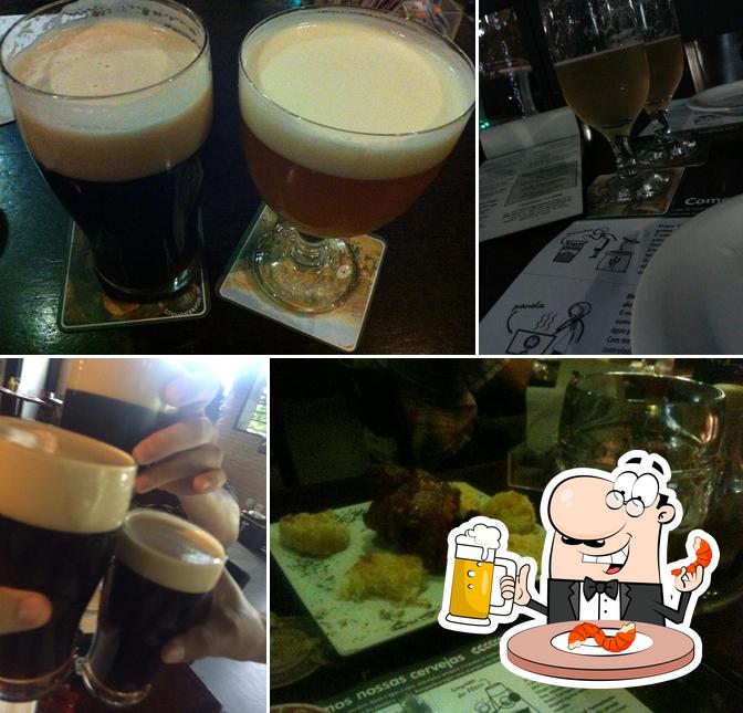 Você pode tomar uma tulipa de cerveja leve ou escura