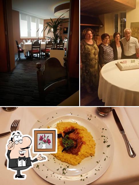 Dai un’occhiata alla foto che raffigura la interni e cibo di Restaurant Bären
