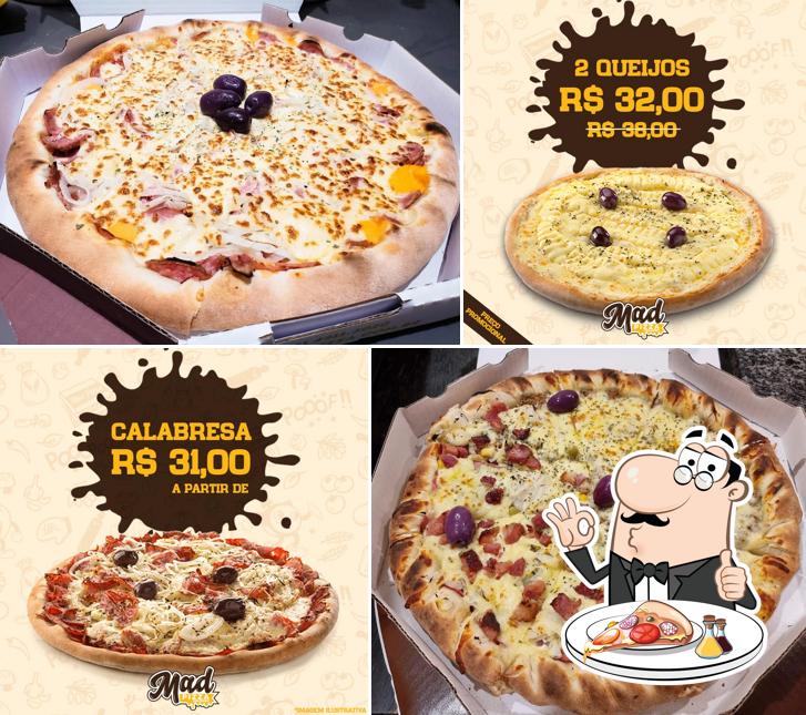 Consiga diferentes tipos de pizza