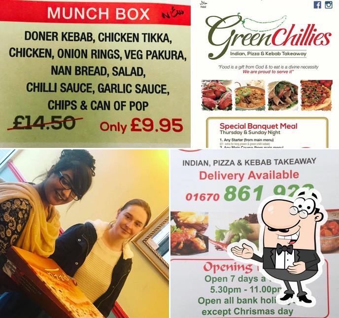Green Chillies in Lynemouth Restaurant menu and reviews