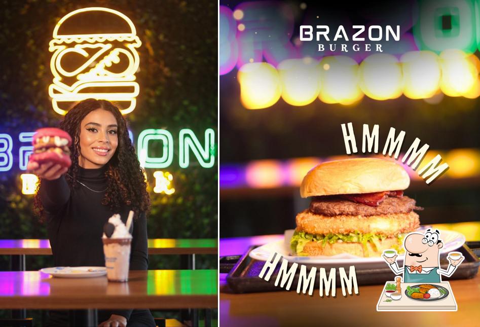 Comida em BrazOn Burger