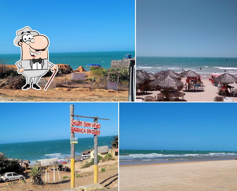 a área exterior é uma característica importante do Barraca Brisa Mar