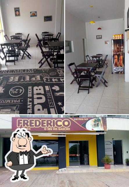 O interior do Frederico Lanches