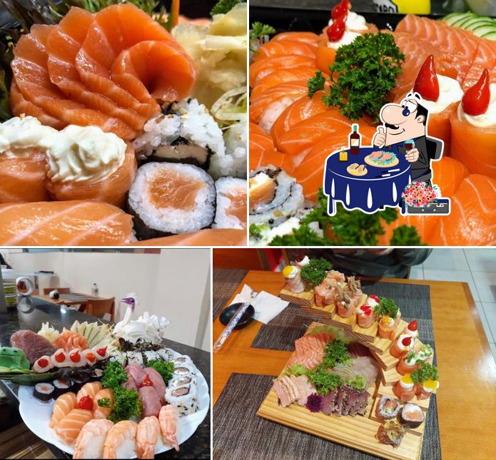 Sashimi em Okinawa Restaurante Japonês