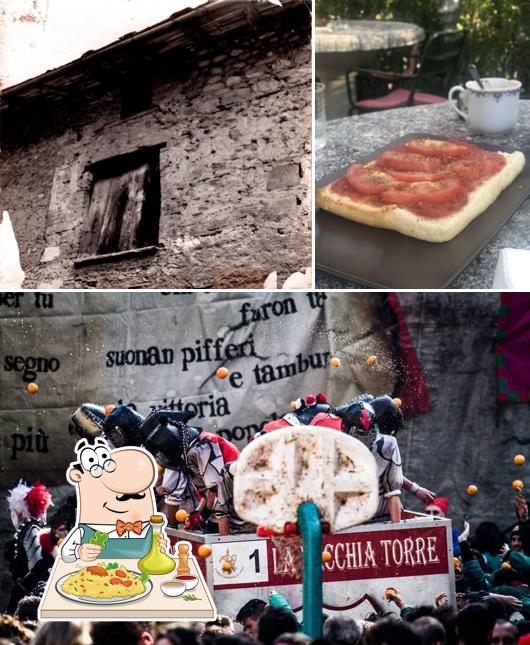 Tra le diverse cose da Vecchia Torre si possono trovare la cibo e esterno